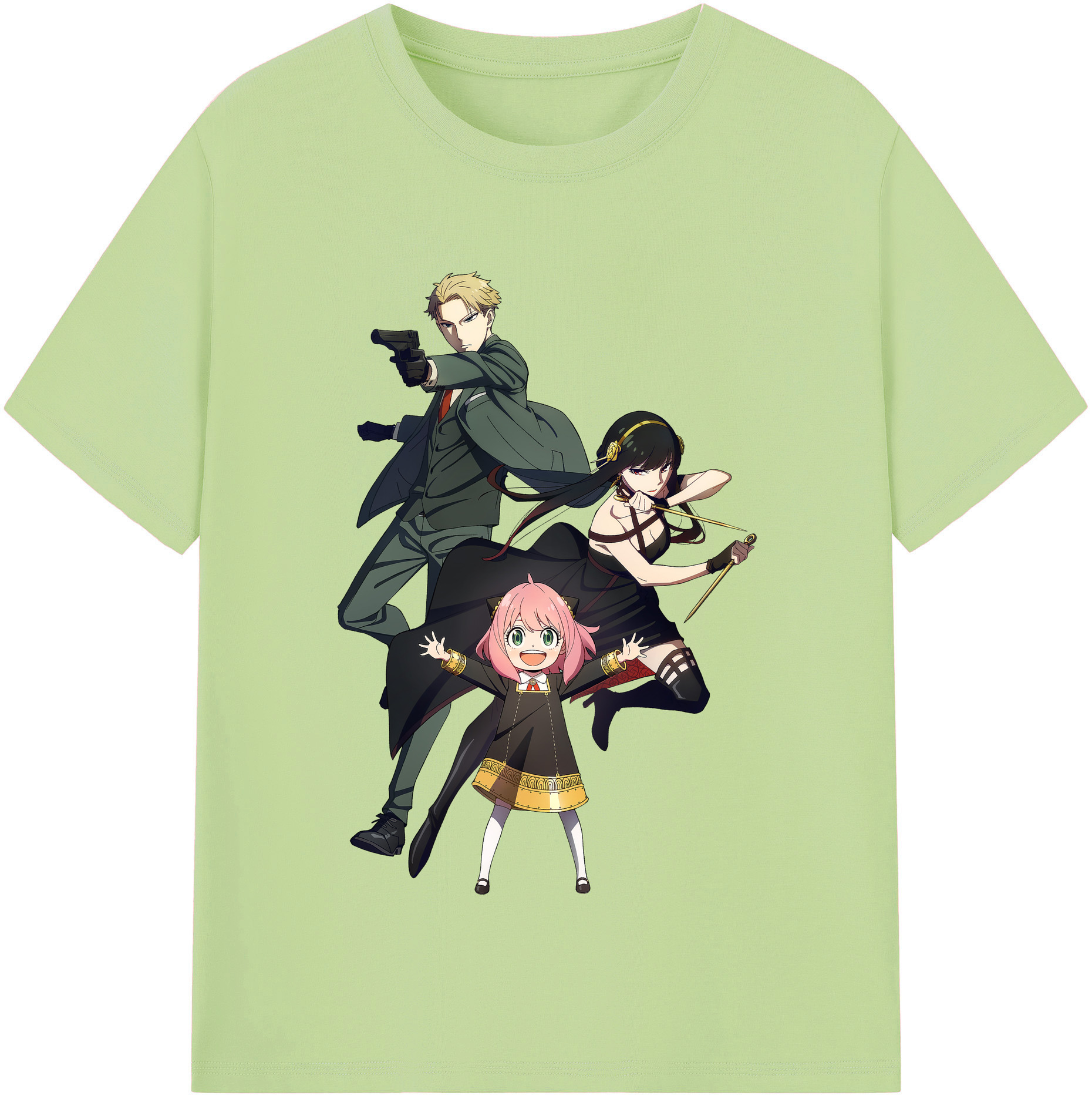 （画像用） SPY×FAMILY间谍家家酒 綿100％半袖Tシャツ（フロントプリント）